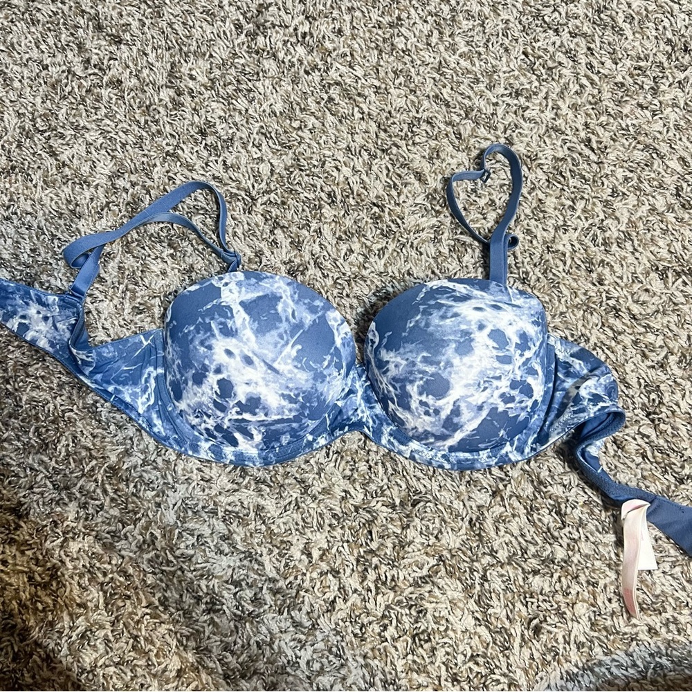 Victoria secrets pink blue marble wear everywhere multiway bra. Size 36c
